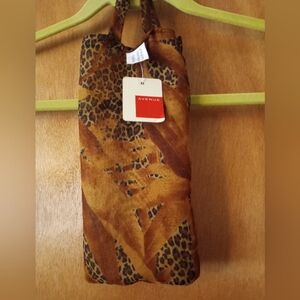Avenue Women's Sheer Sarong Wrap Cover-up Animal Print with Carrying Pouch NWT